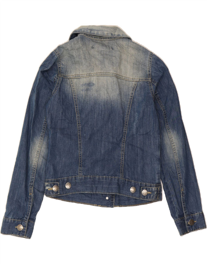 OASIS Womens Denim Jacket UK 10 Small  Blue Cotton Vintage Oasis and Second-Hand Oasis from Messina Hembry 