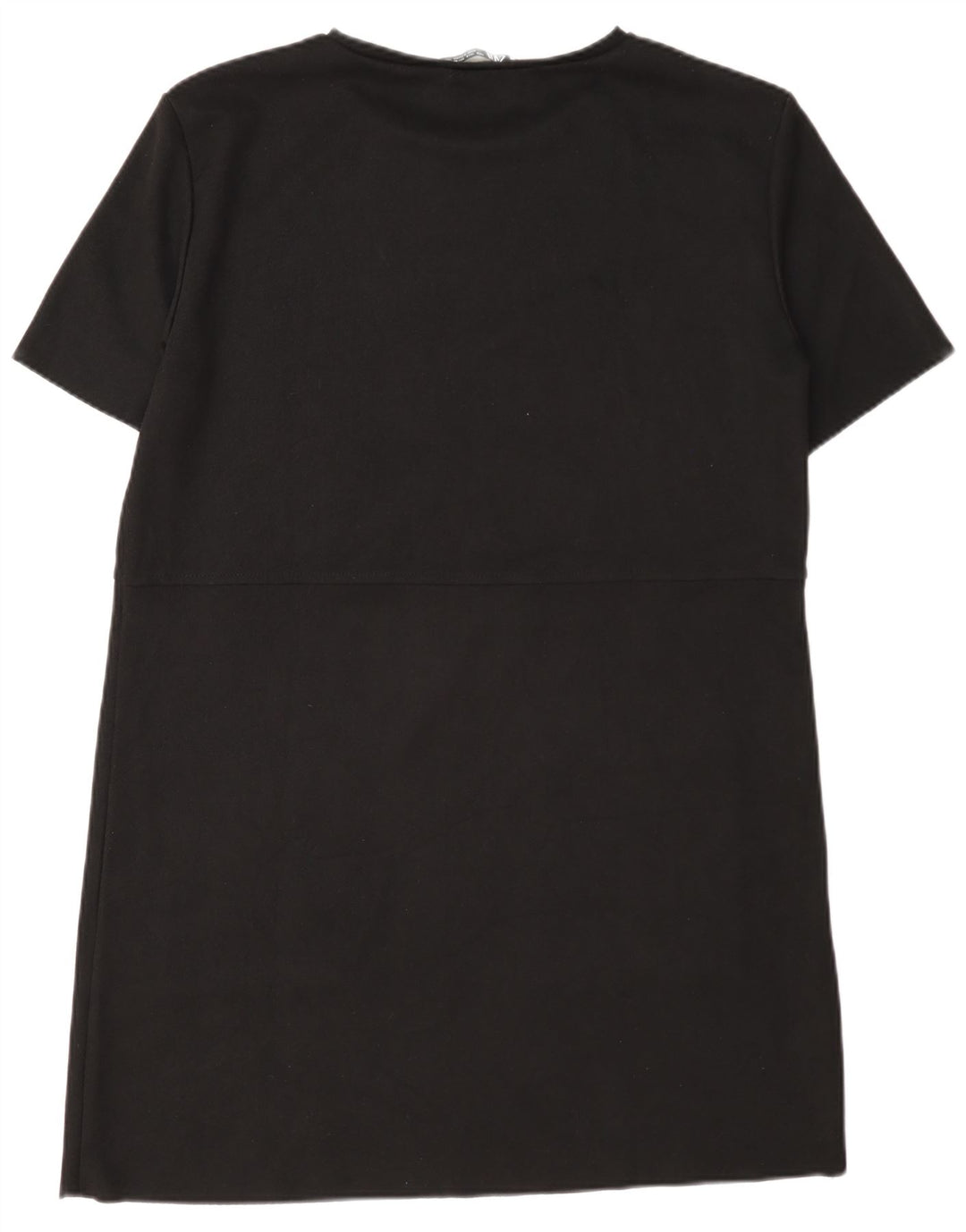 Abito T-shirt da donna Zara UK 16 grande poliestere nero