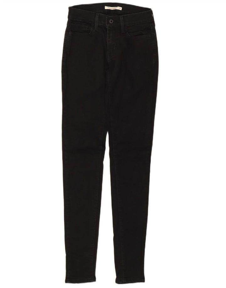 LEVI'S Womens 710 Super Skinny Jeans W27 L32 Grey Cotton