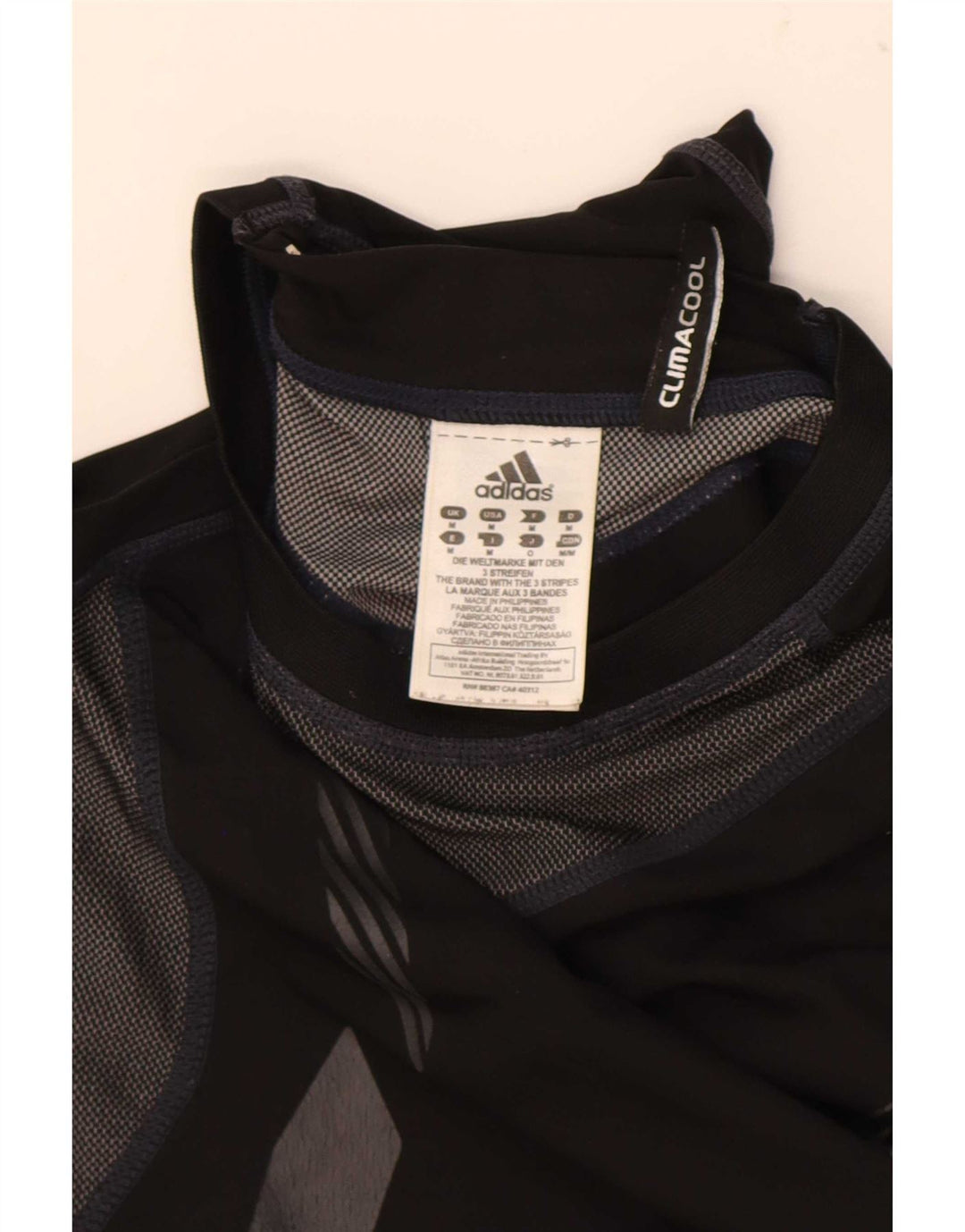 Canotta grafica Adidas Climacool da uomo, poliestere color block medio nero