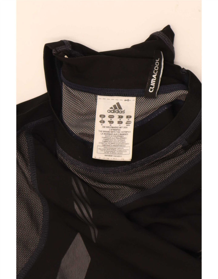 Canotta grafica Adidas Climacool da uomo, poliestere color block medio nero