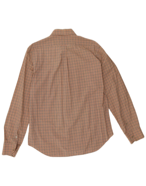 Camicia da uomo Regular Fit Marlboro Classics, motivo a quadri marroni grandi