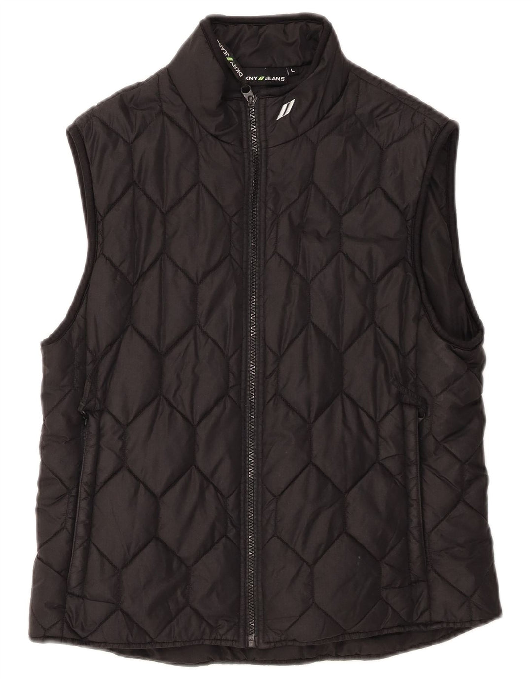 Gilet imbottito per ragazzi Dkny 11-12 anni grande in nylon nero