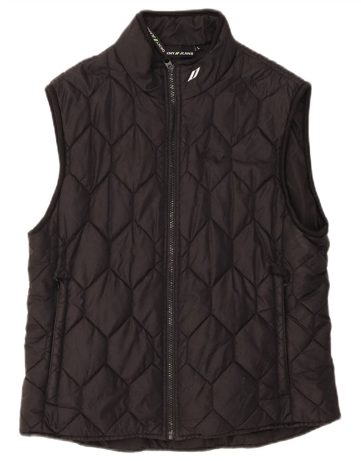 Gilet imbottito per ragazzi Dkny 11-12 anni grande in nylon nero