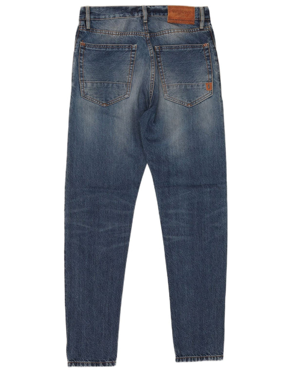 UNIFORM Jeans larghi invecchiati da uomo W30 L30 Blu