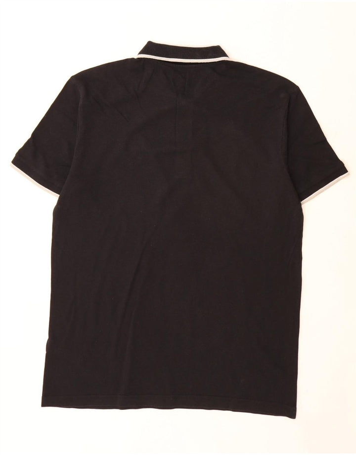 Polo Kappa da uomo grande nera