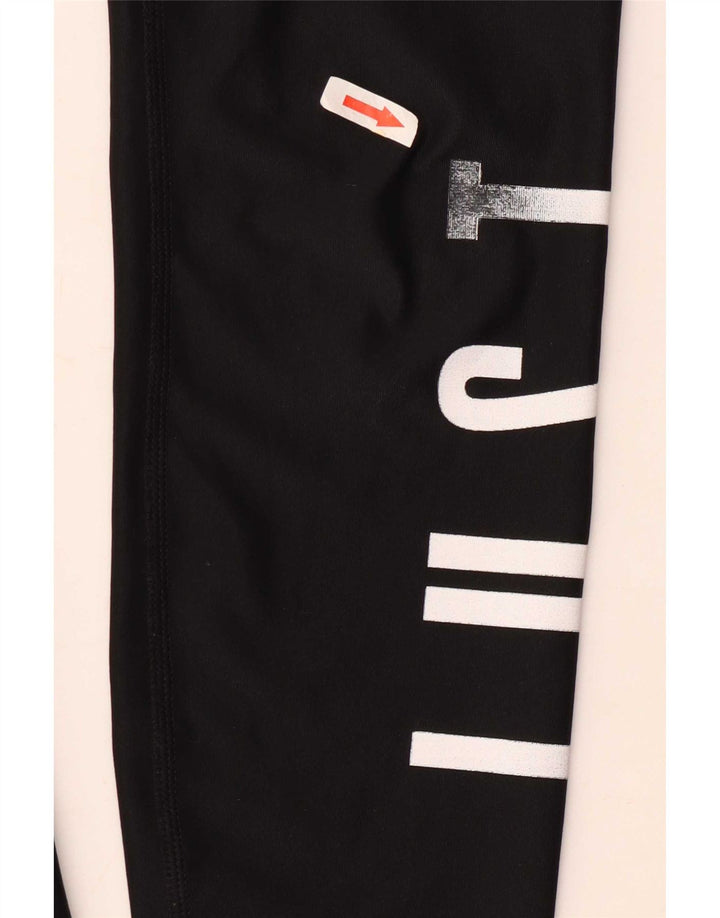 Leggings grafici Nike da donna Dri Fit UK 4 XS poliestere nero
