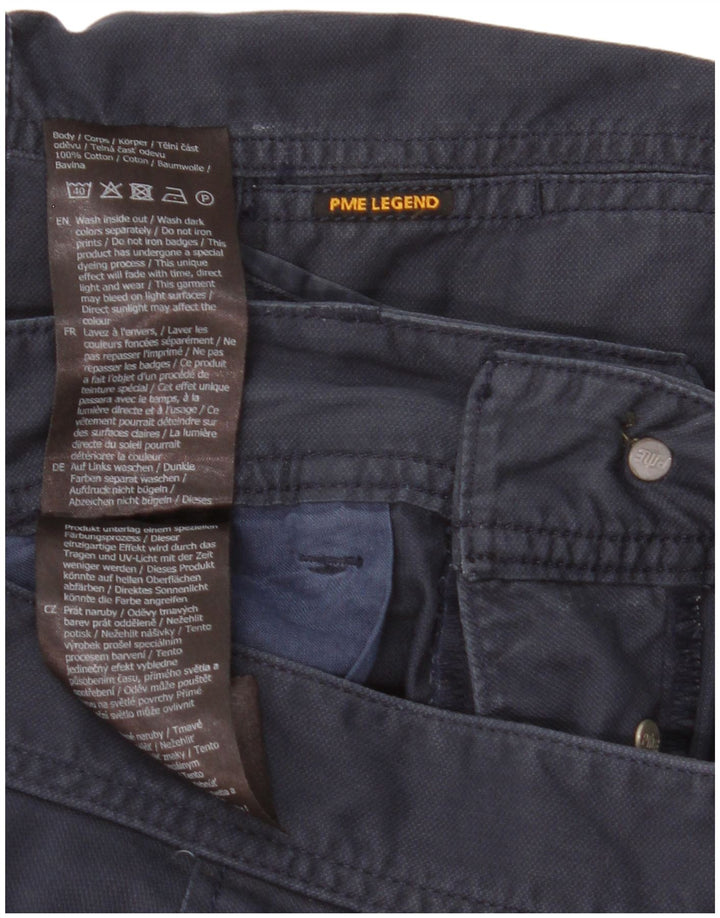 Pantaloncini cargo da uomo Pme Legend W34 Large in cotone blu navy