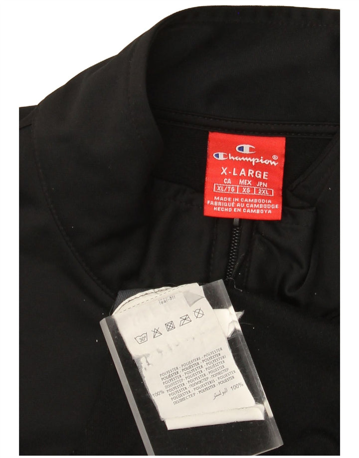 Giacca da tuta da uomo Champion XL Poliestere color block nero