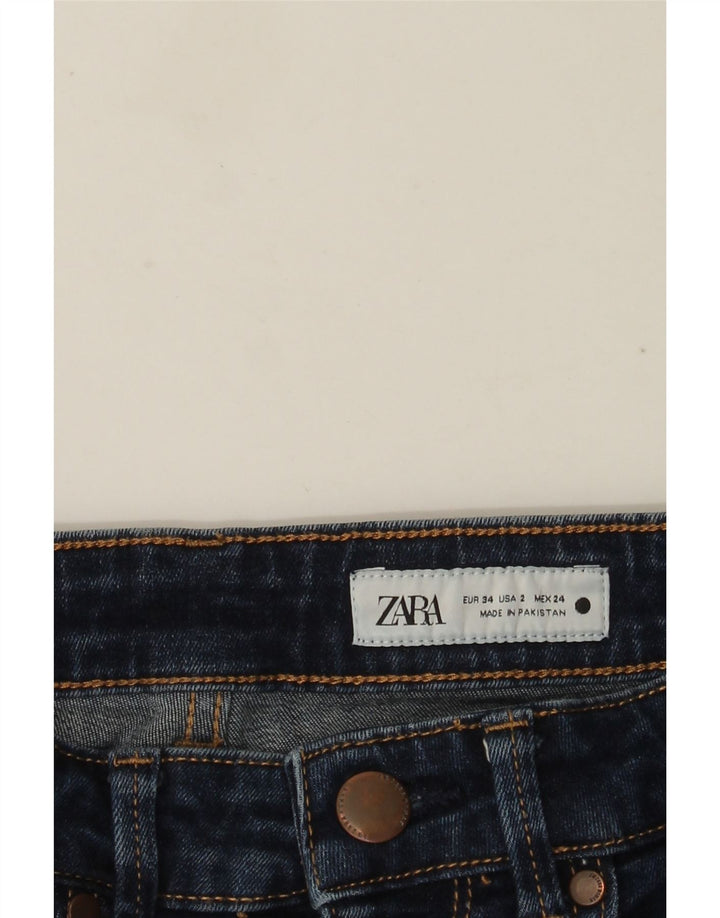 Jeans svasati da donna Zara EU 34 2XS W24 L32 Blu navy