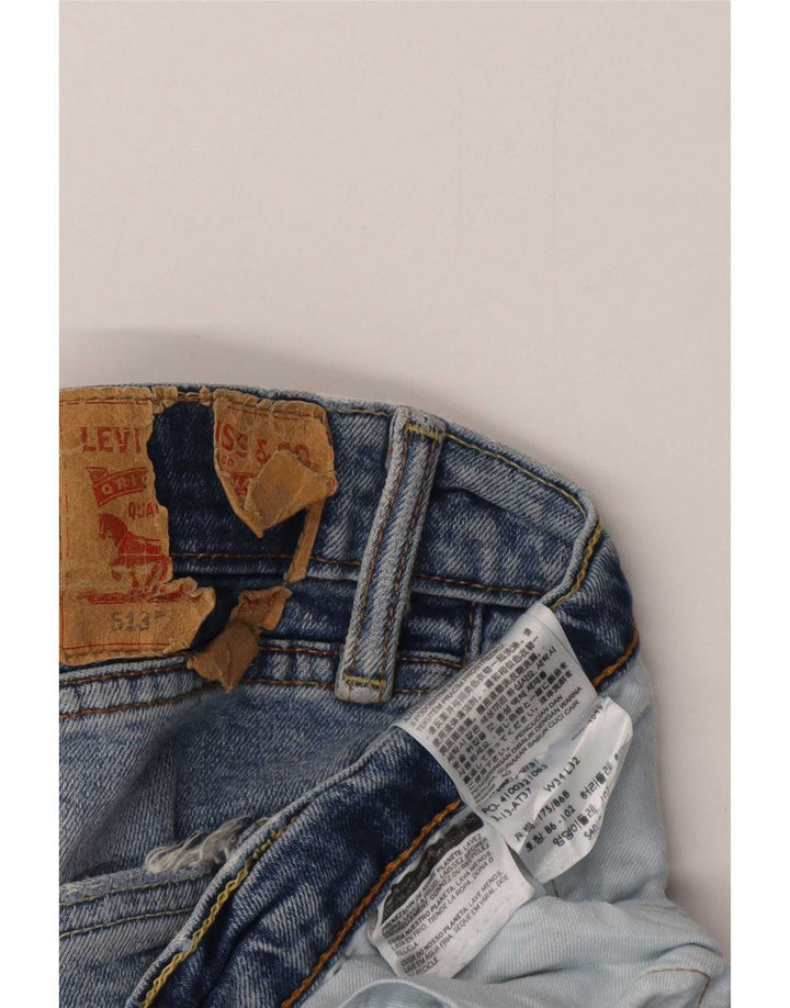 Levi's Uomo 513 Slim Jeans dritti W34 L32 Cotone Blu