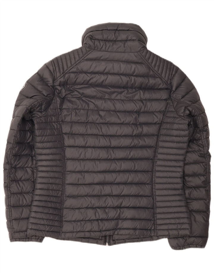 Giacca imbottita da donna Michael Kors UK 14 Nylon grigio medio