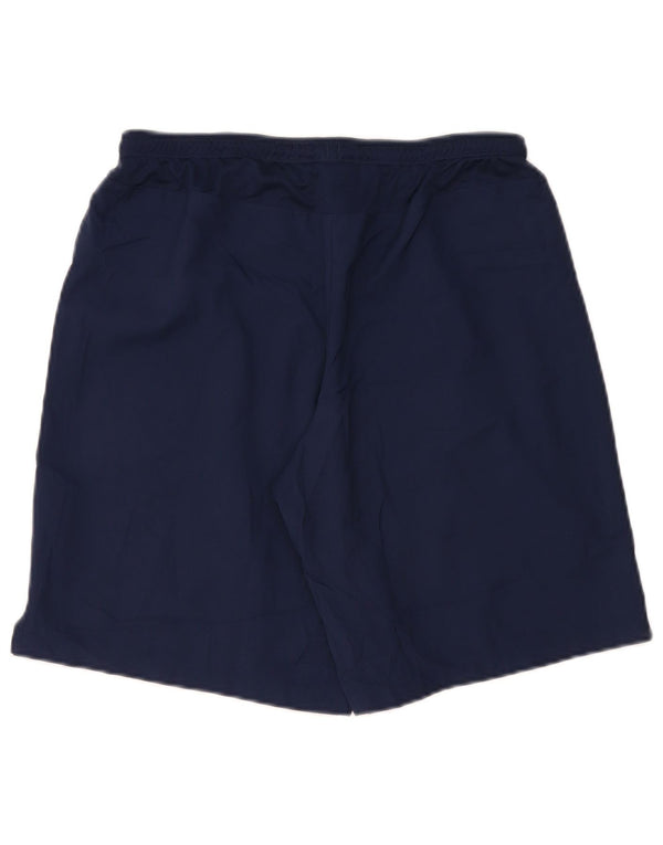 Pantaloncini sportivi Nike Dri Fit Graphic da donna UK 14 Large in poliestere blu navy