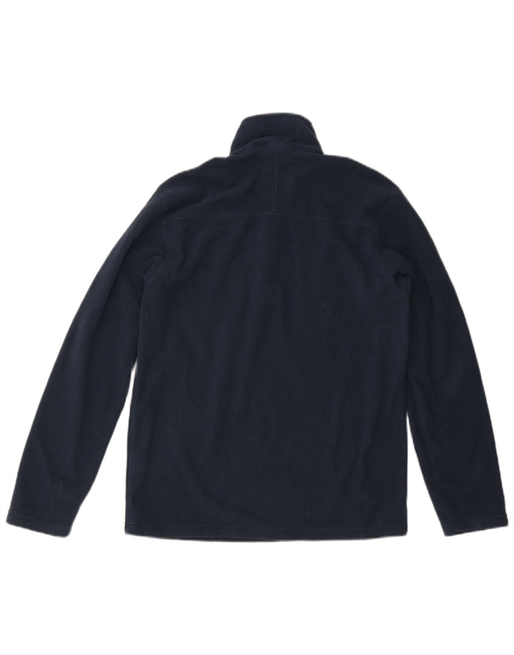 THE NORTH FACE Maglione in pile da uomo con zip e collo piccolo in poliestere blu navy
