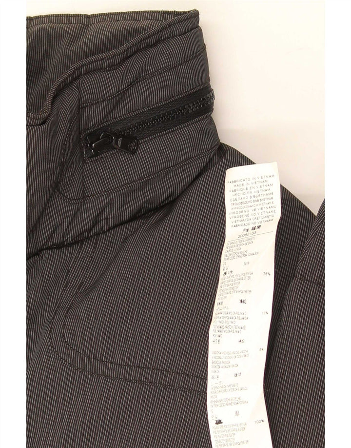 Giacca imbottita con cappuccio da uomo Benetton IT 52 XL Poliestere color block grigio