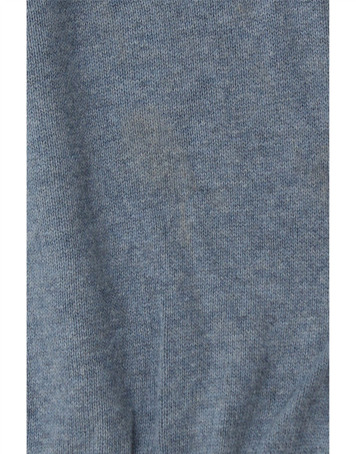 NAUTICA Maglione da uomo con zip e collo grande in cotone blu