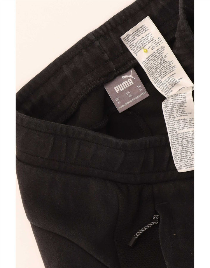 Pantaloni da tuta da uomo Puma XL in cotone nero