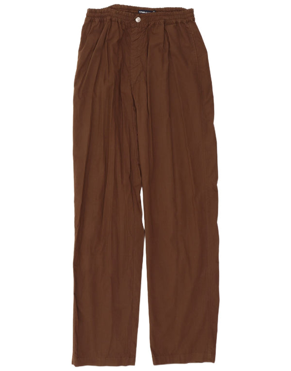 Pantaloni chino dritti da uomo CERRUTI IT 50 Large W32 L34 Marrone Cotone