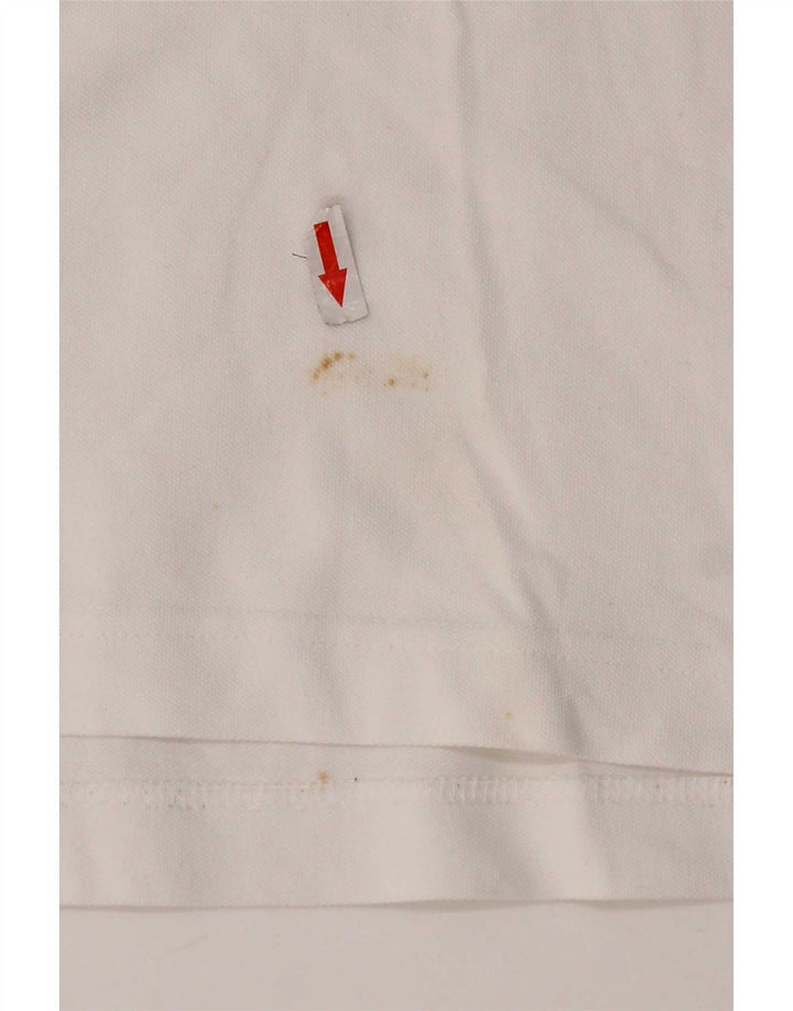 Polo Kappa Uomo Large Bianca In Cotone