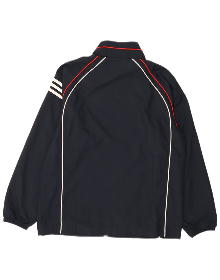 Giacca antipioggia da donna Adidas Clima Proof UK 12 Medium Blu Navy Colourblock