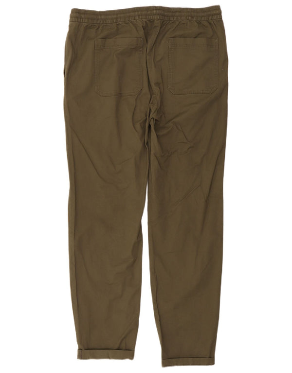 Pantaloni affusolati da uomo Marks & Spencer grandi W38 L30 cotone kaki