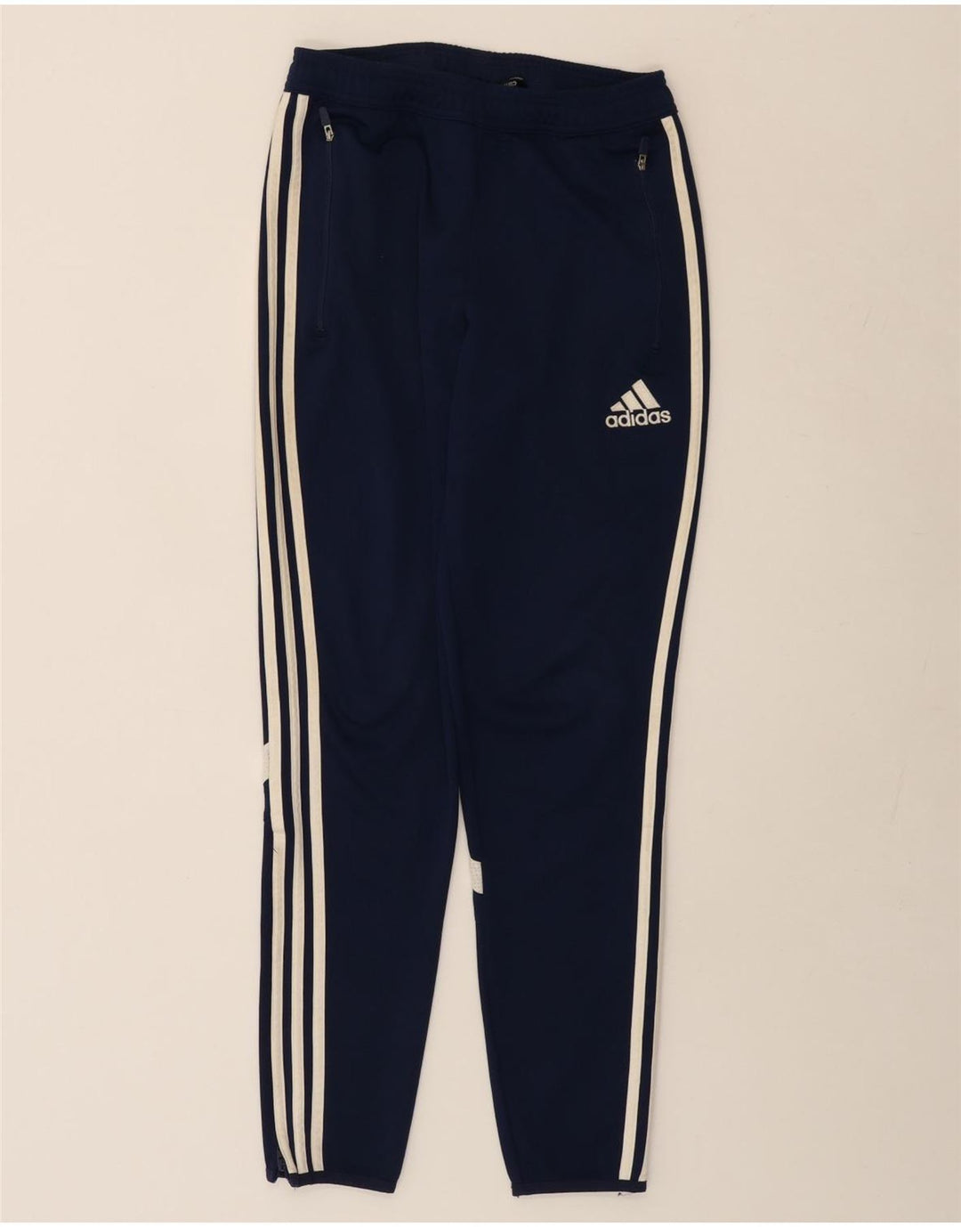 Pantaloni da tuta ADIDAS Climacool da donna UK 10 Small Blu Navy