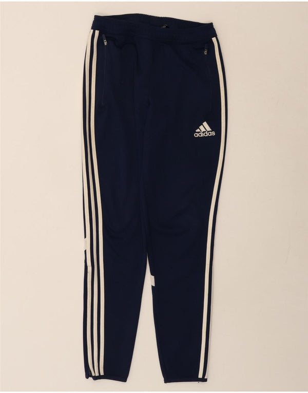 Pantaloni da tuta ADIDAS Climacool da donna UK 10 Small Blu Navy