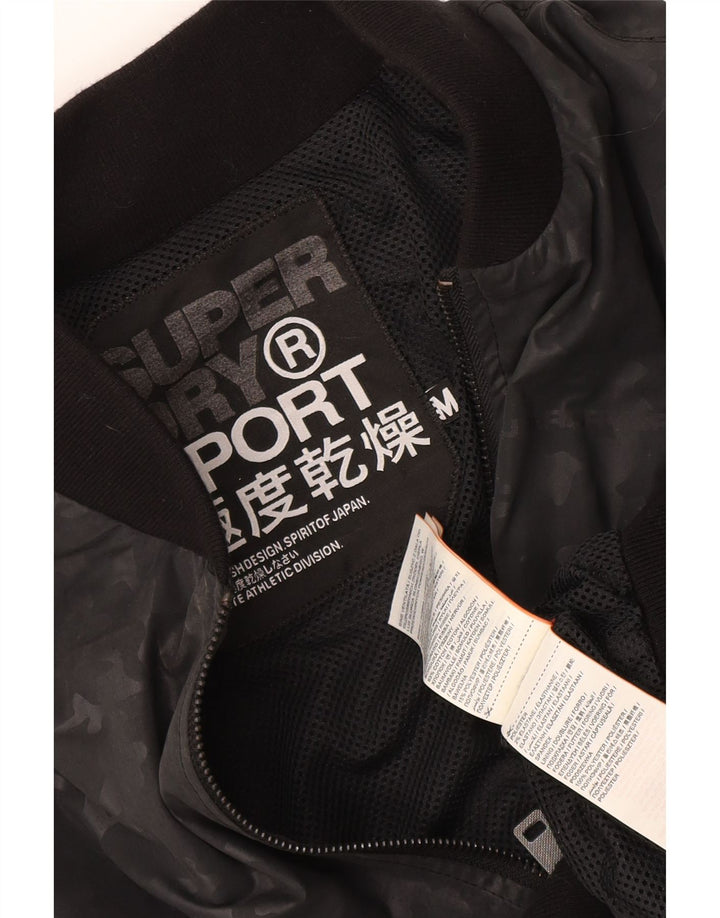 Giacca da tuta da donna Superdry UK 14 Medium Black Camouflage