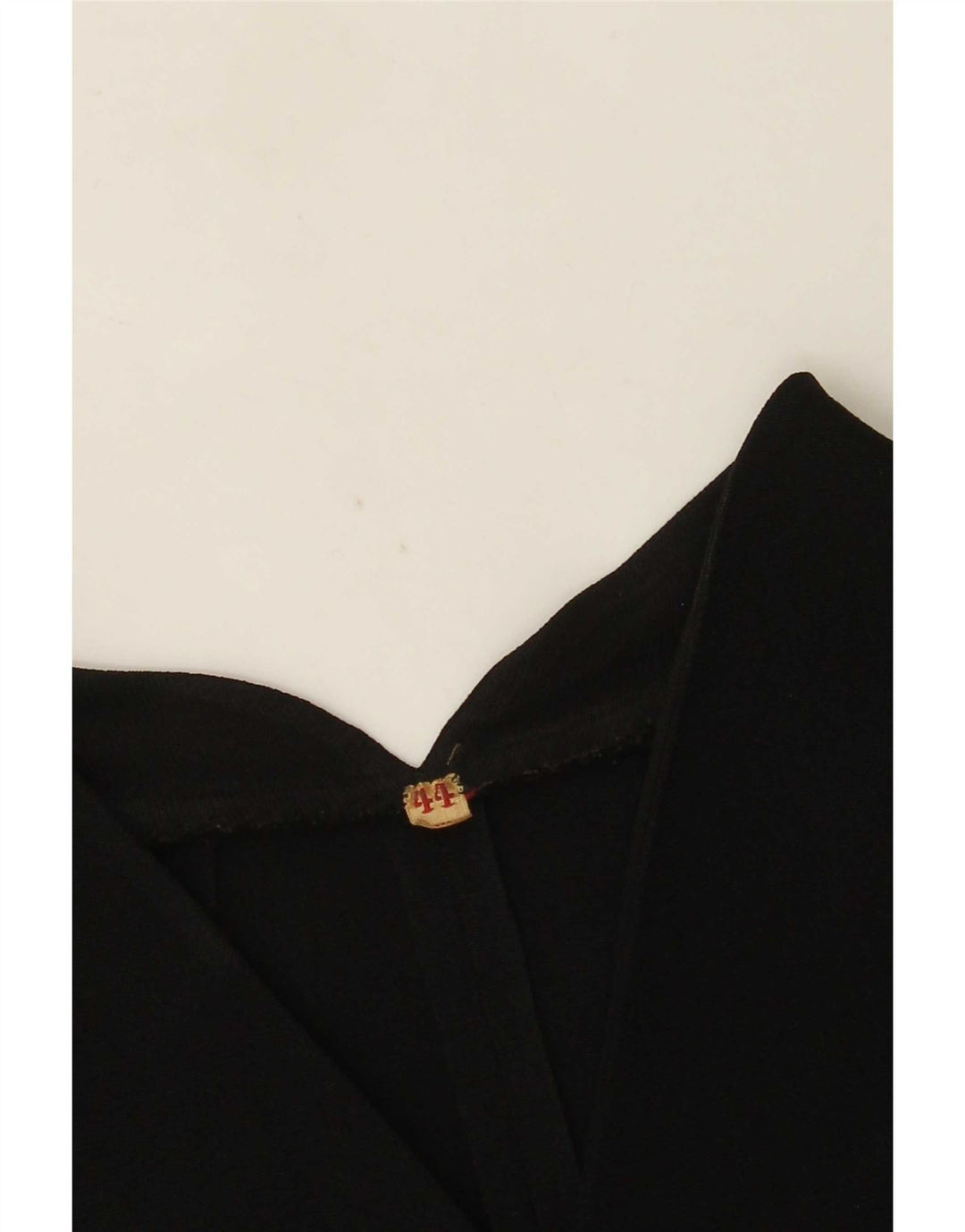 Giacca blazer vintage da donna a 4 bottoni con maniche a 3/4 IT 44 media nera