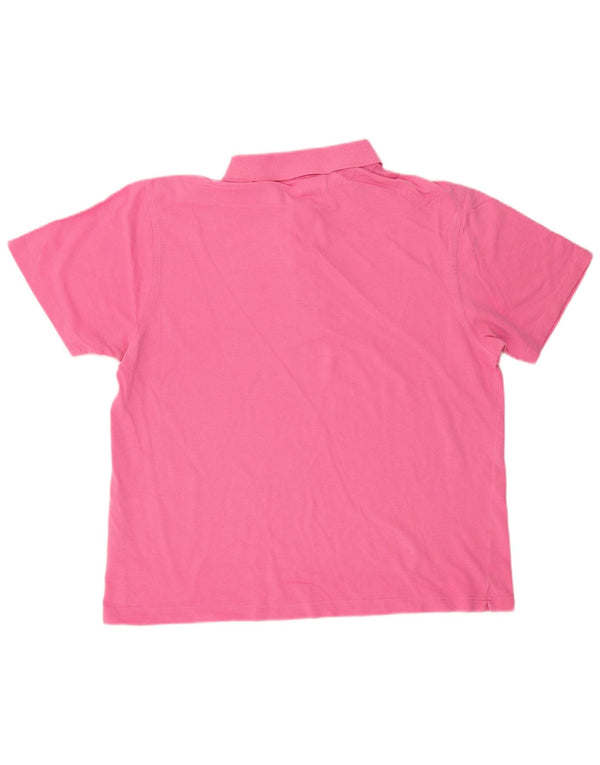Polo da uomo LACOSTE taglia 6 XL in cotone rosa