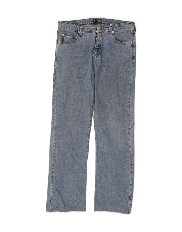 ARMANI Womens Indigo Straight Jeans W29 L28 Blue Vintage Armani and Second-Hand Armani from Messina Hembry 