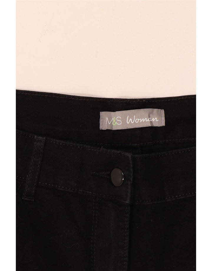Jeans dritti da donna MARKS & SPENCER W32 L30 neri