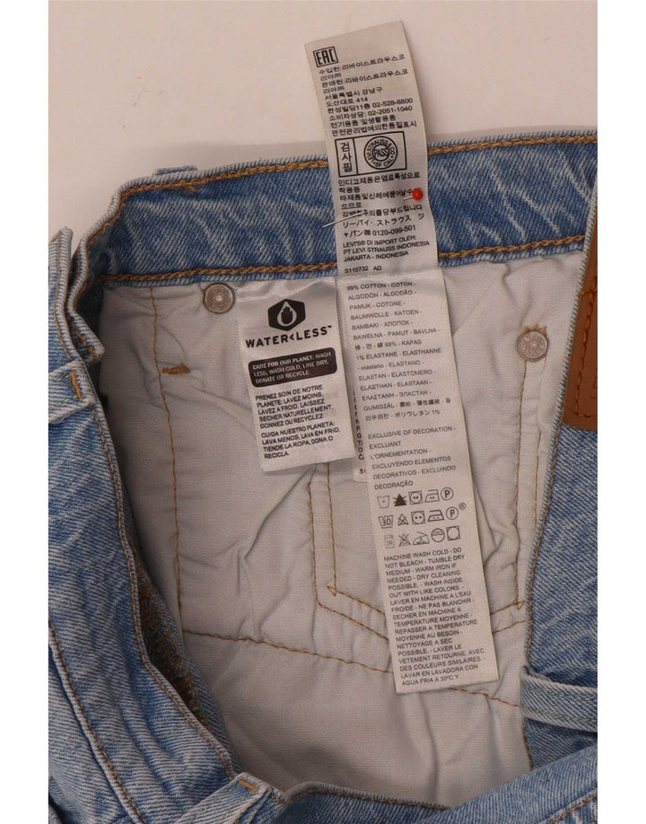 Pantaloncini di jeans Levi's 501 da donna W26 piccoli in cotone blu