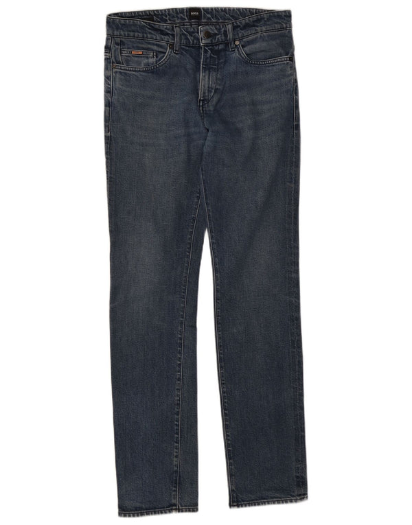 Jeans slim da uomo Hugo Boss W30 L32 cotone blu