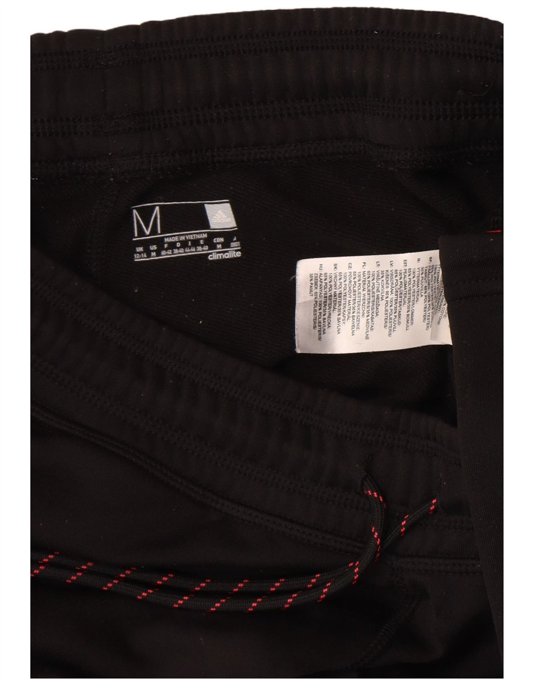 Pantaloni da tuta Adidas Climalite da donna UK 12/14 Poliestere nero medio