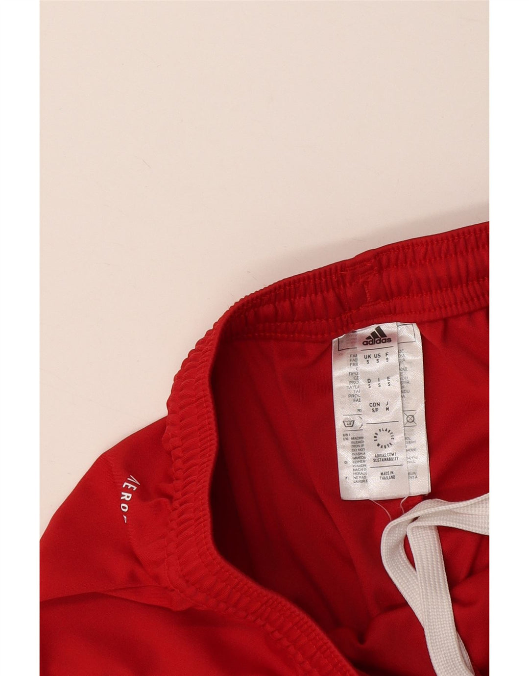 Pantaloncini sportivi Adidas Aeroready da uomo piccoli in poliestere rosso