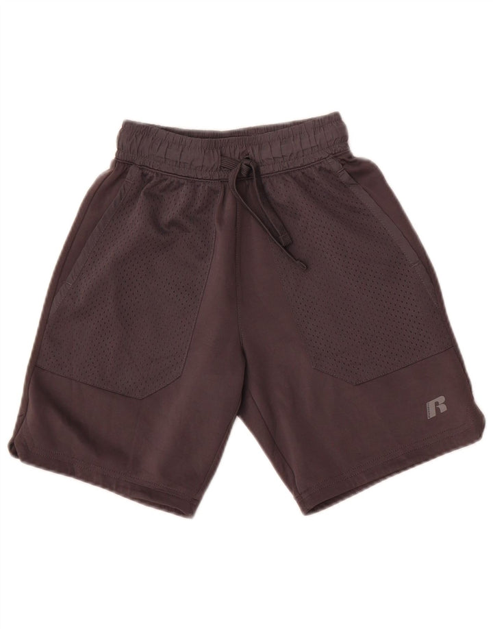 Pantaloncini sportivi da ragazzo Russell Athletic 7-8 anni Poliestere grigio medio