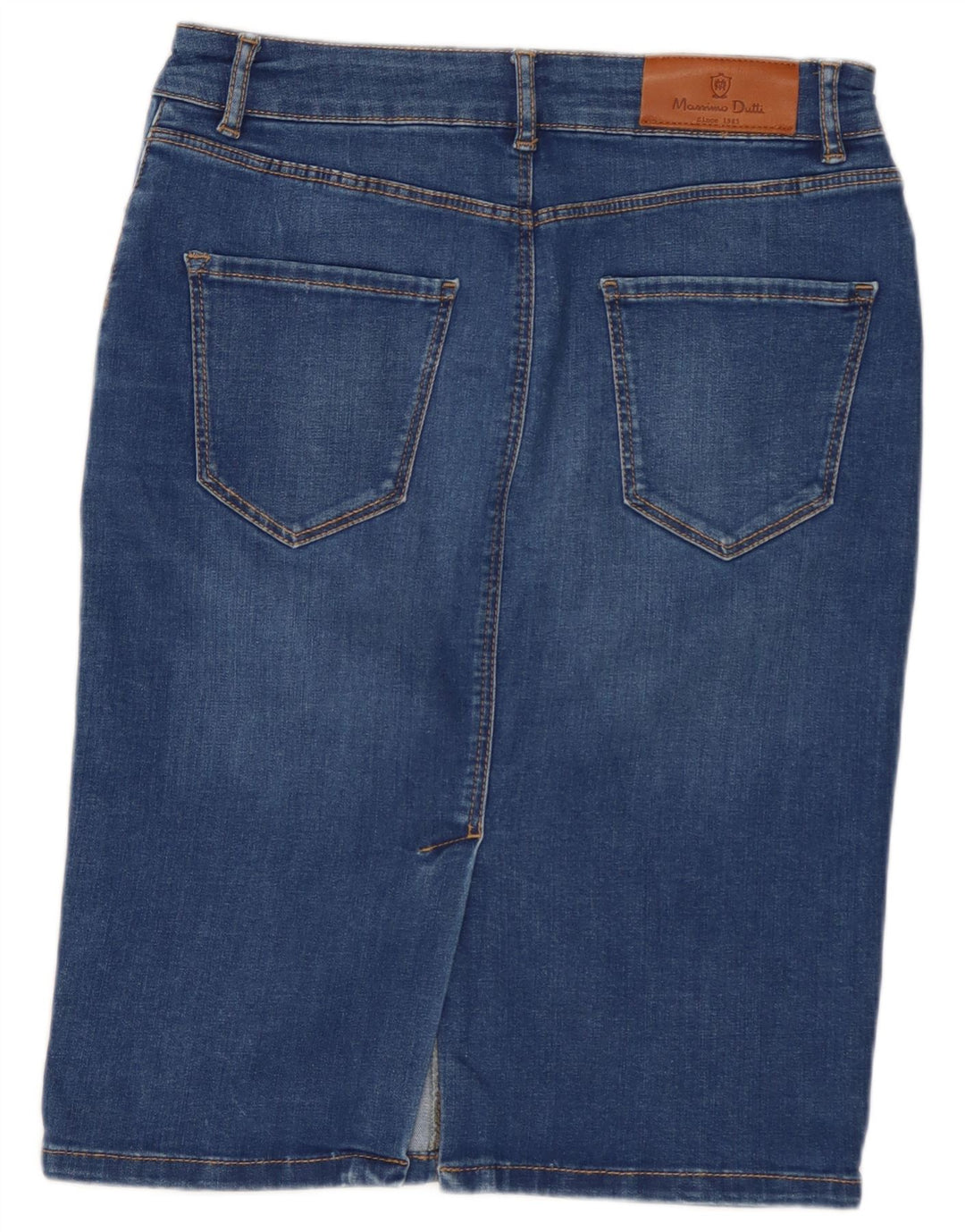 Gonna in denim da donna Massimo Dutti EU 38 piccola W28 blu