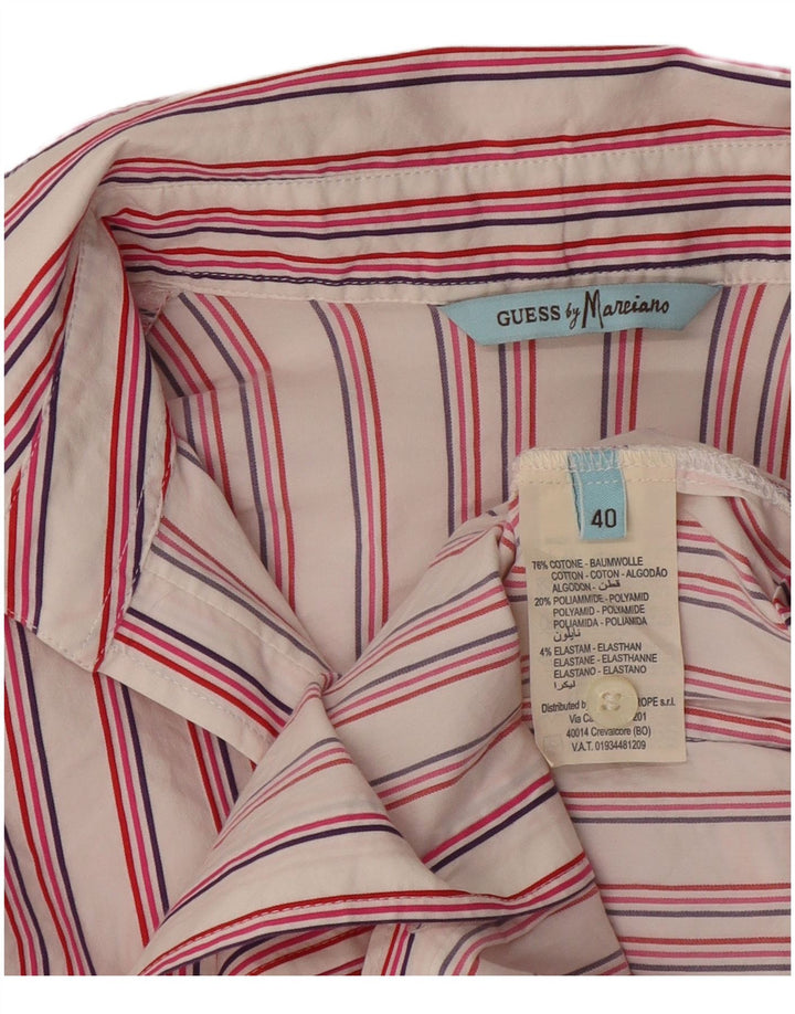 Camicia da donna Guess By Marciano EU 40 Cotone a righe rosa medio