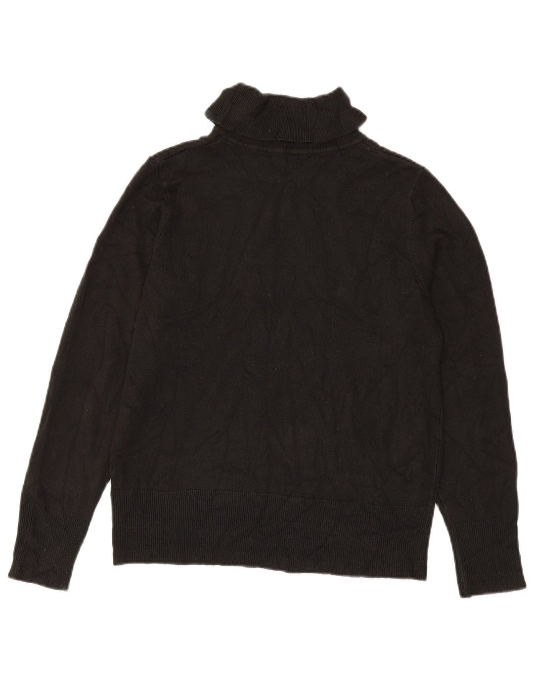 Maglione maglione a collo alto da donna Marks & Spencer UK 14 acrilico nero medio