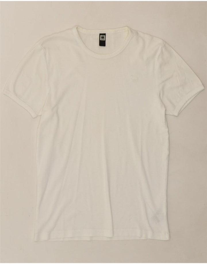 G-STAR Mens T-Shirt Top Small White Cotton Vintage G-Star and Second-Hand G-Star from Messina Hembry 