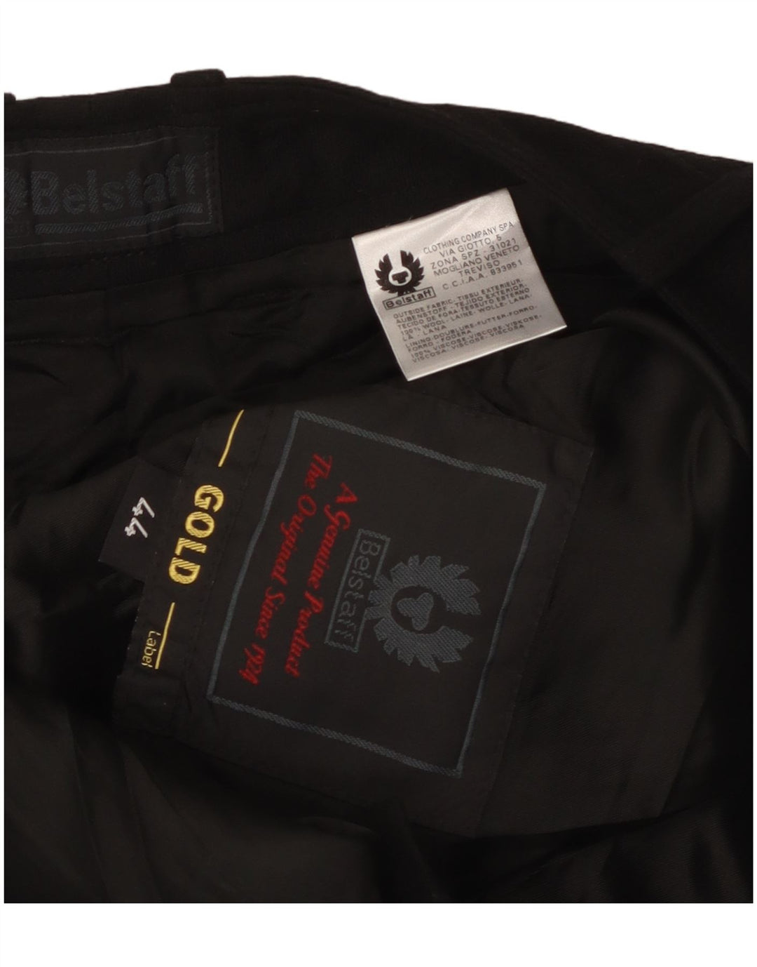 Gonna a tubino grafica da donna Belstaff IT 44 media W30 lana nera