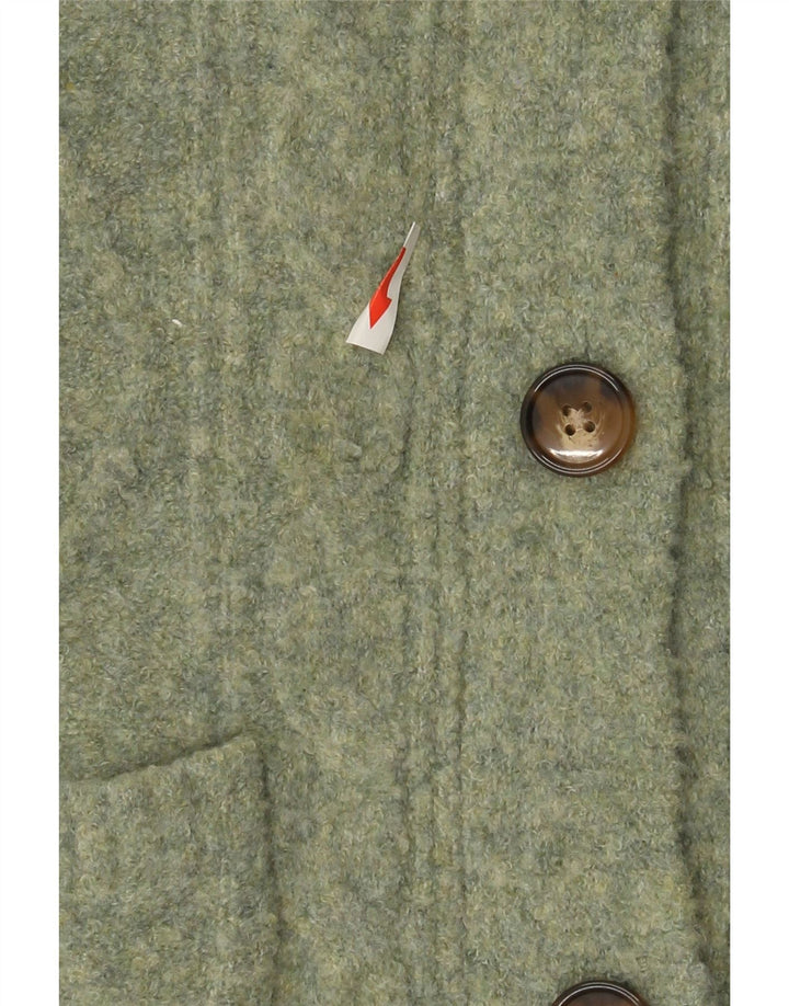 Maglione cardigan lungo da donna Marks & Spencer UK 10 piccolo verde