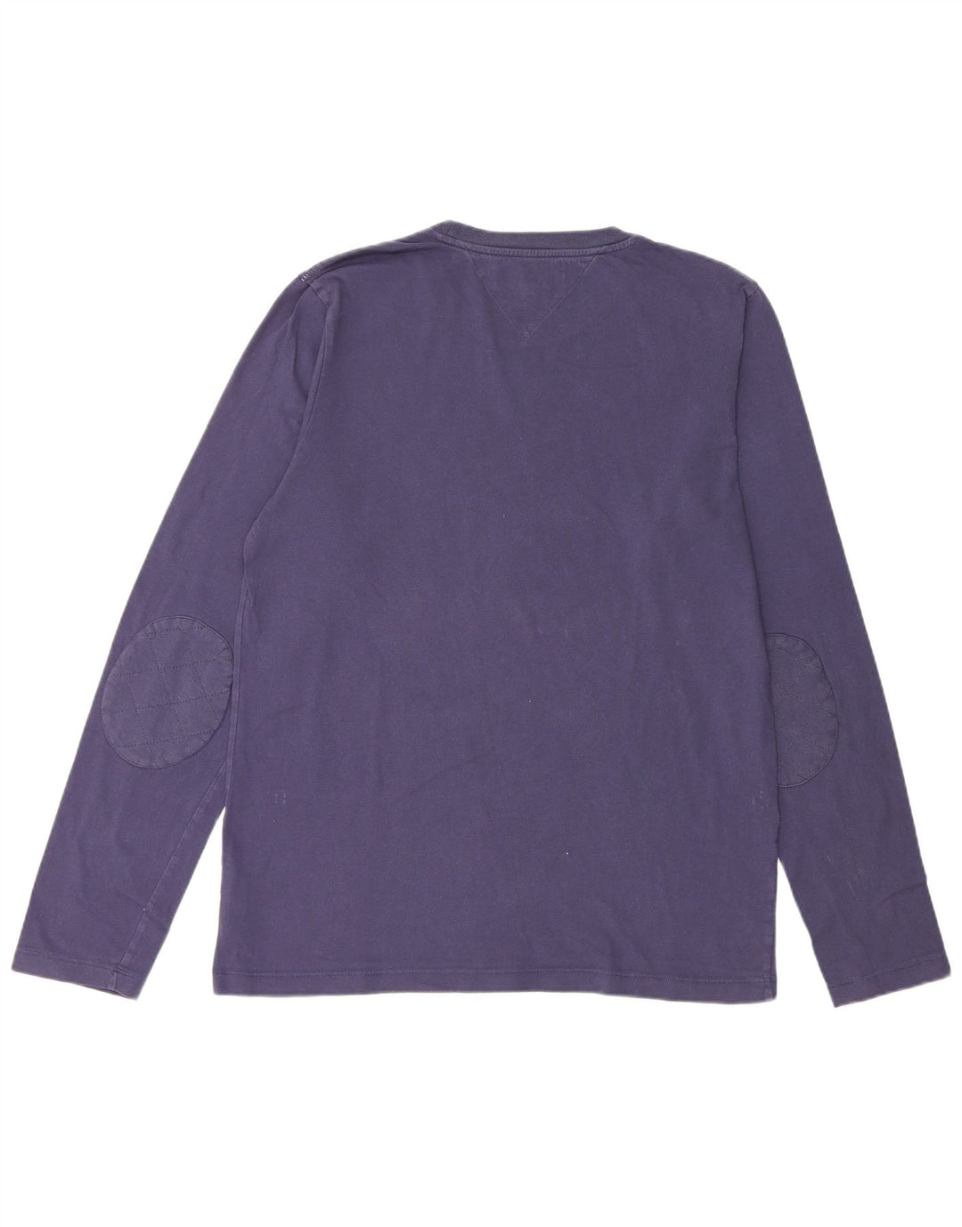 Tommy Hilfiger Maglietta grafica da uomo a maniche lunghe di grandi dimensioni in cotone blu navy