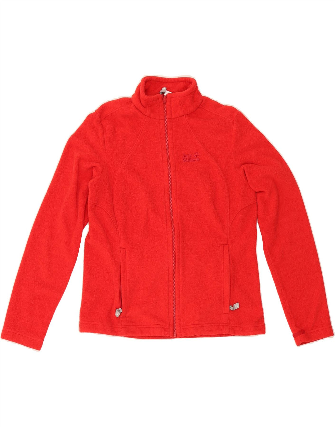 JACK WOLFSKIN Womens Fleece Jacket UK 12 Medium Red Vintage Jack Wolfskin and Second-Hand Jack Wolfskin from Messina Hembry 