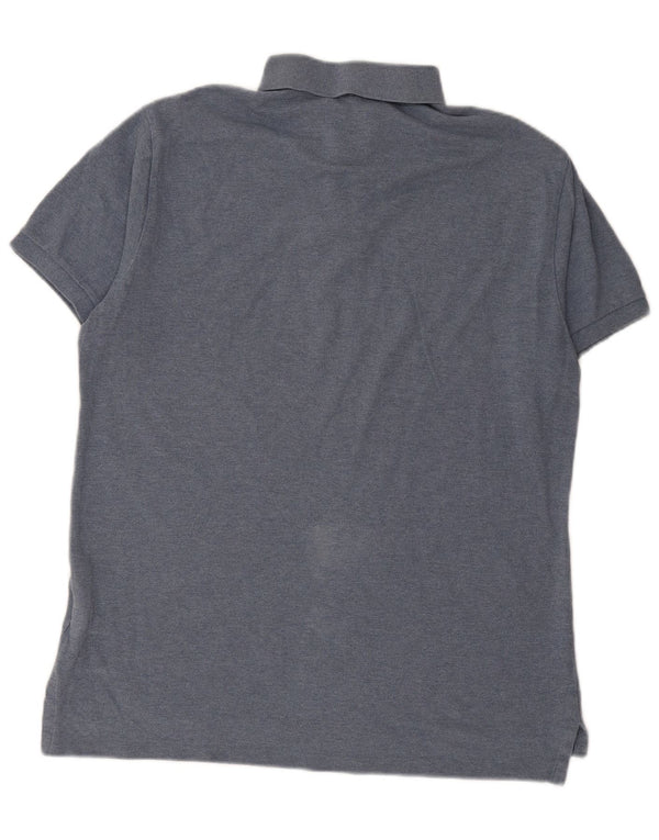 POLO RALPH LAUREN Polo da uomo slim fit grande in cotone blu