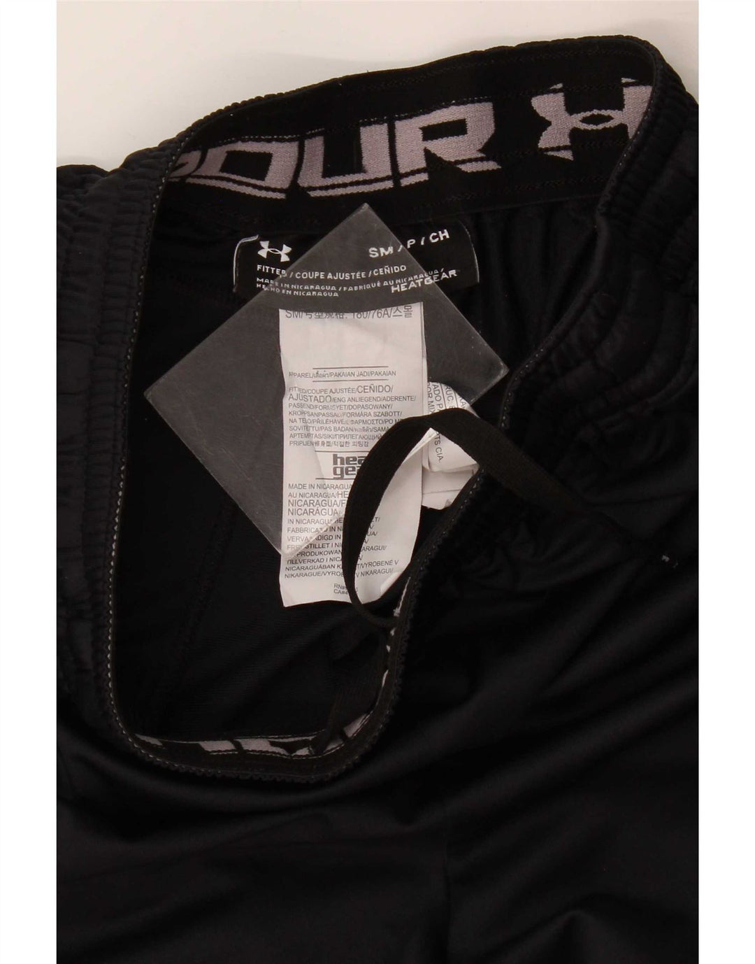 Pantaloncini sportivi da uomo Under Armour piccoli in poliestere nero