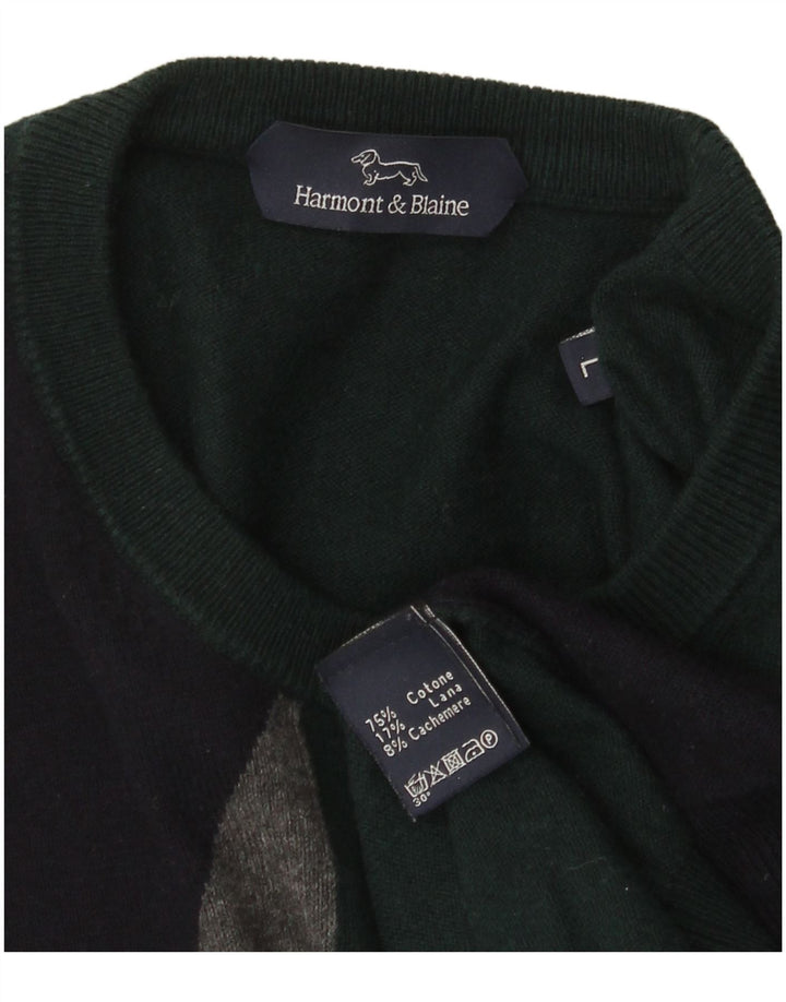 Maglione maglione girocollo da donna Harmont & Blaine UK 16 grande multicolore