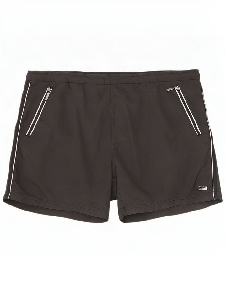 Pantaloncini da bagno da uomo Hugo Boss medi neri