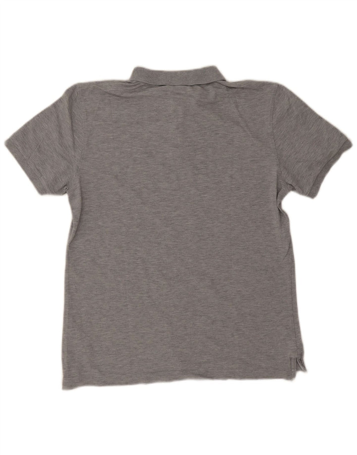 Polo da uomo Calvin Klein in cotone grigio medio